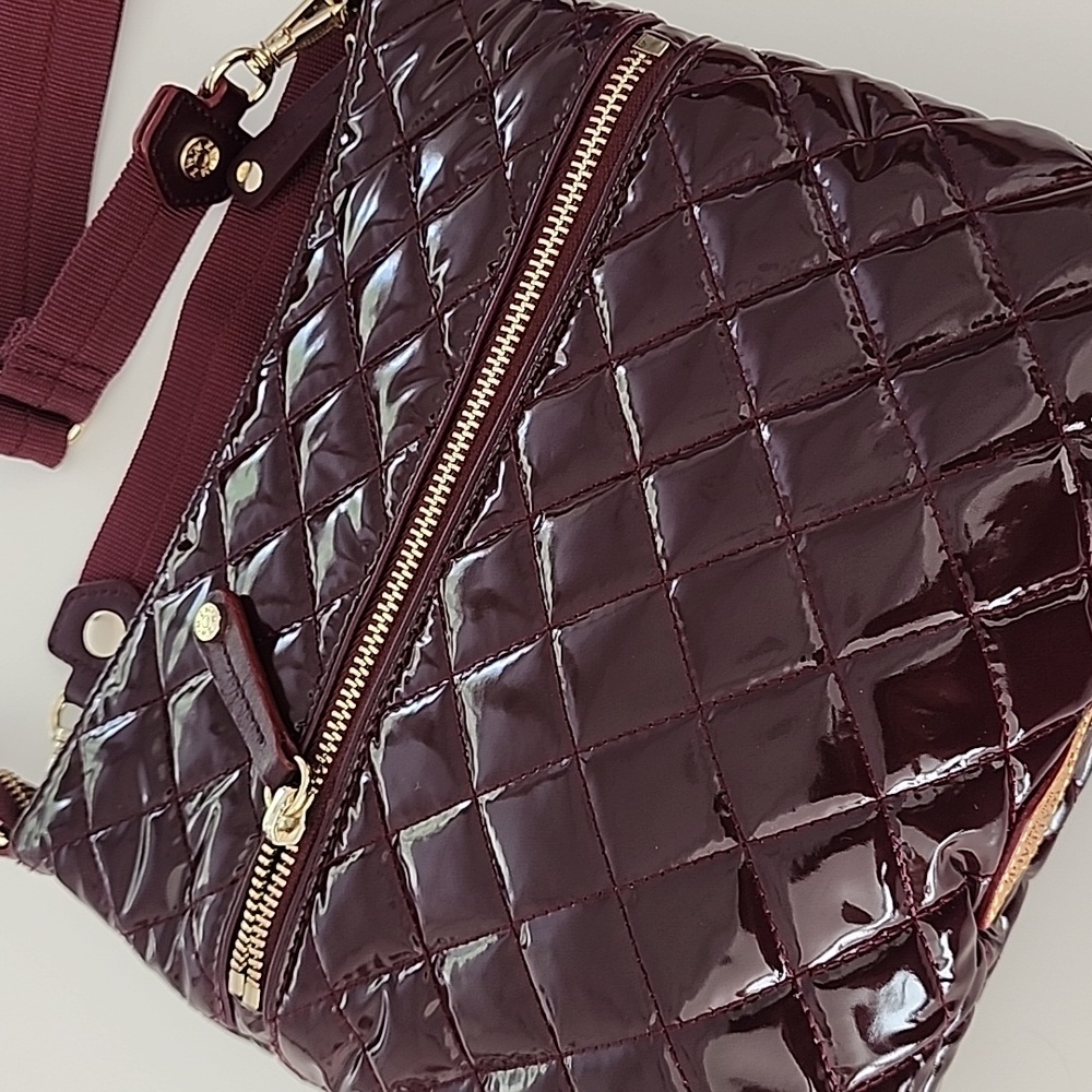 MZ Wallace Downtown Crosby Crossbody Bag In Port Lacquer - Picture 5 of 14